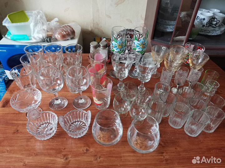 Бокалы фужеры рюмки