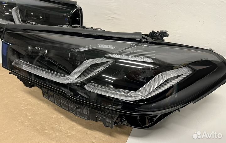 Фары BMW 5 G30 LED adapt shad line рестайл11