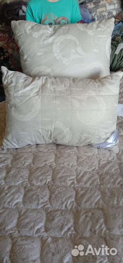 Одеяло, подушки лён