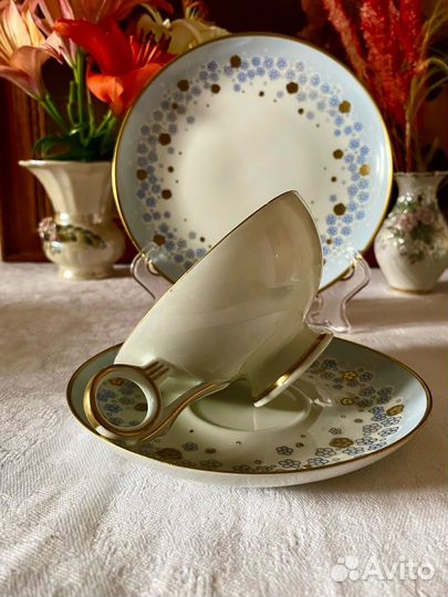Винтажный фарфор, чайное трио, Германия
