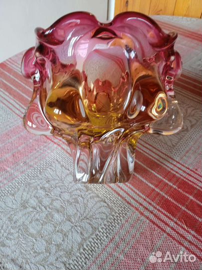 Ваза конфетница хрустальная