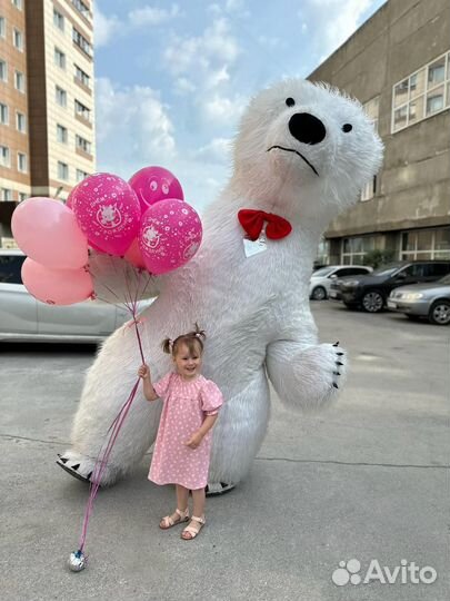 Белый мишка, чебурашка, панда, зайчик поздравят