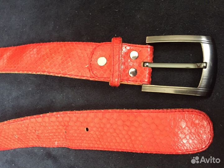 Ремень мужской из кожи питона