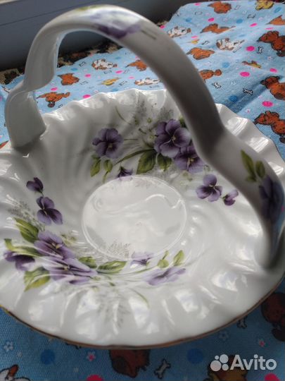 Ваза конфетница-корзинка