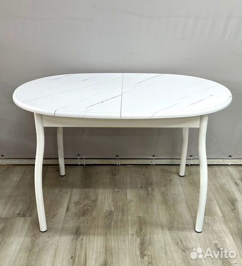 Стол обеденный раздвижной Балтимор К (Белый/мдф Мр