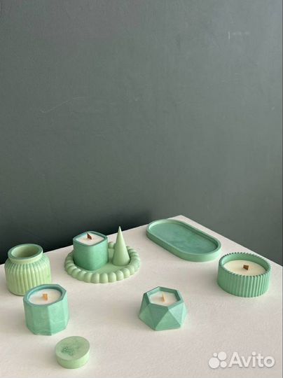 Ароматические свечи. Изделия из гипса