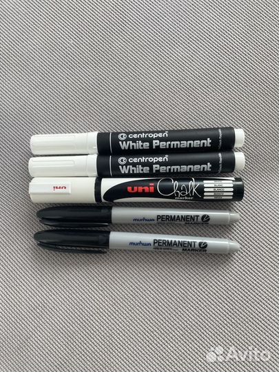 Маркеры белые Centropen/Uni Chalk