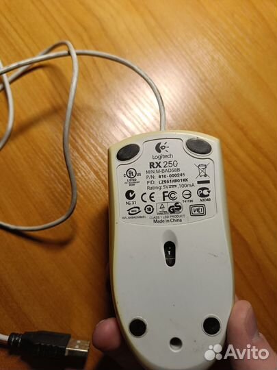 Офисная компьютерная мышь Logitech RX 250