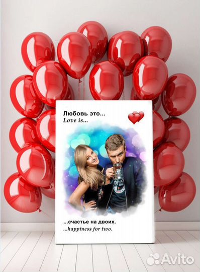 Портрет фото на холсте, под заказ, дрим арт, шарж