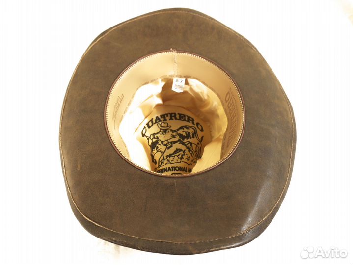 Шляпа мужская ковбойская Мексика кожа 