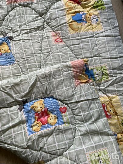 Одеяло детское новое из овечьей шерсти