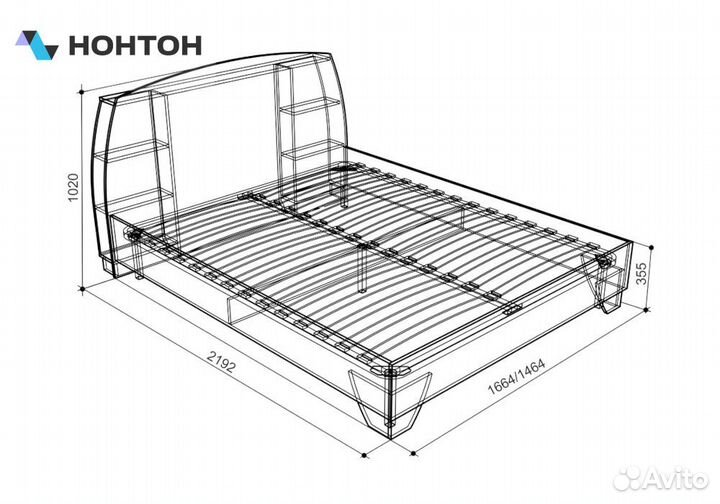 Кровать Виктория-1 1.6 м