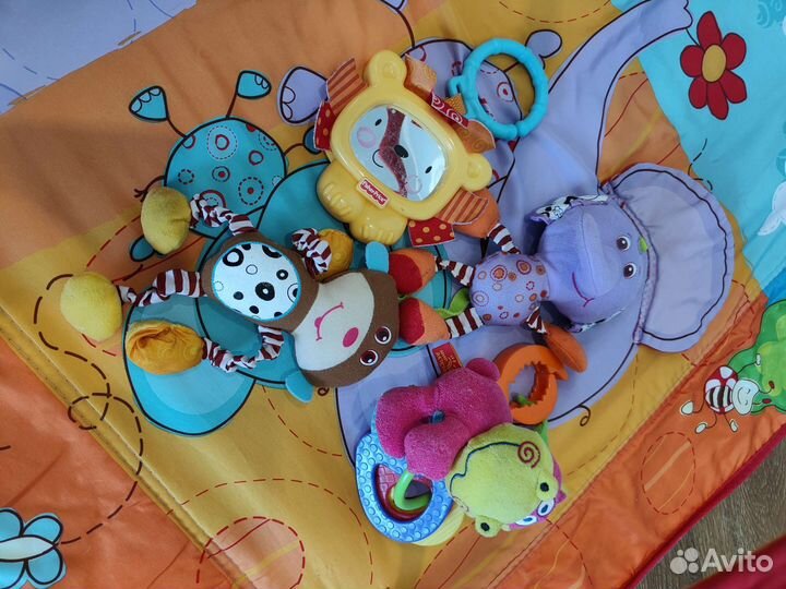 Развивающий коврик tiny love разноцветное сафари