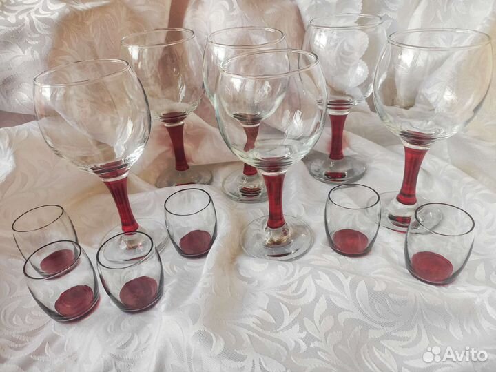 Фужеры, стопки подарочный набор новый