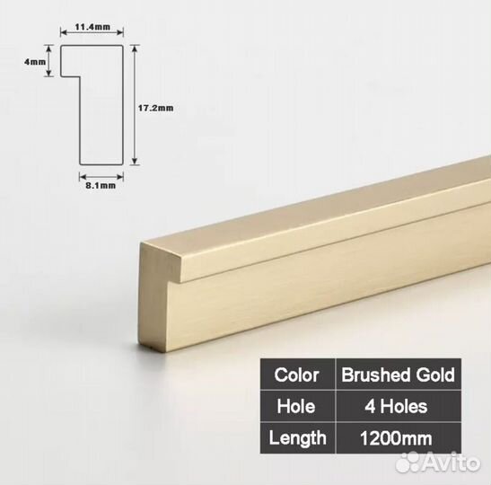 Накладные ручки для шкафа