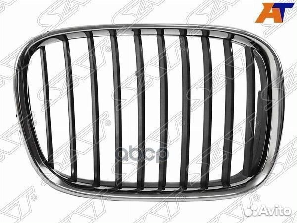 Решетка радиатора BMW E39 95-00 RH черная с хро