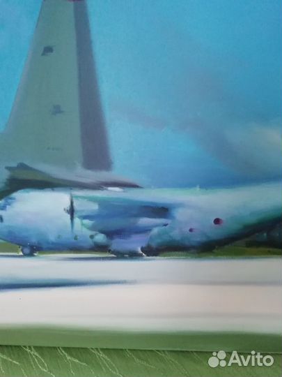 Картина, Самолёты, 45х120см