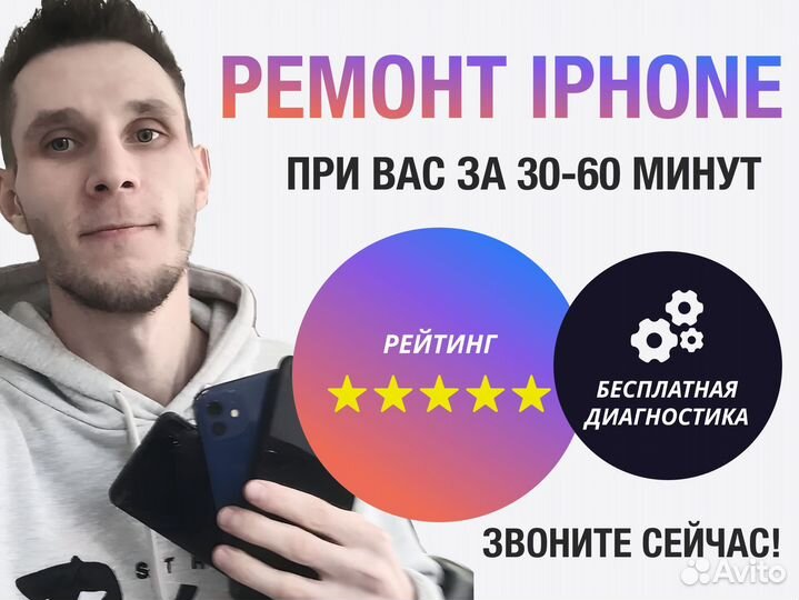 Ремонт iPhone. Замена экрана аккумулятора iPhone