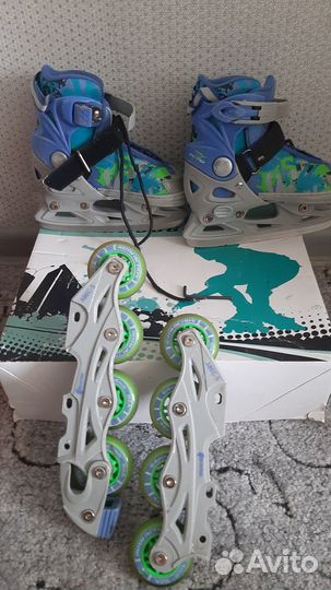 Роликовые коньки детские раздвижные