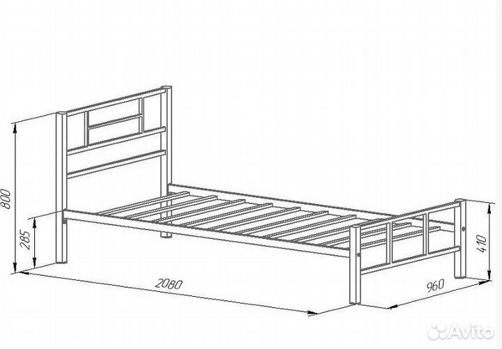 Кровать подростковая Кадис