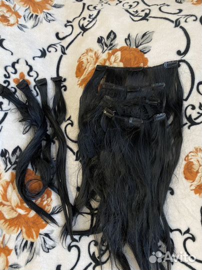 Волосы на заколках искусственные 50