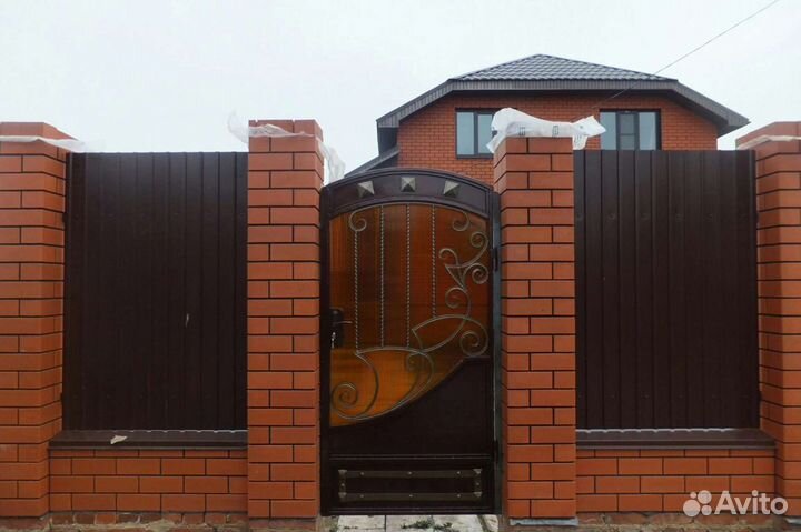 Монтаж установка заборов