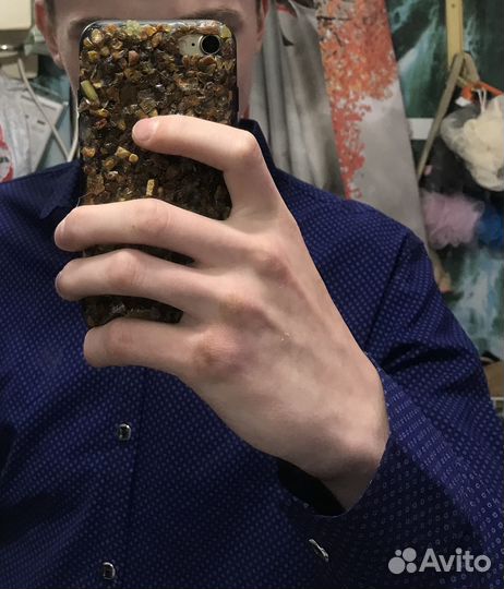 Чехол на iPhone 7 янтарь