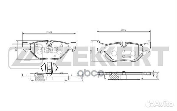 Колодки торм. диск. задн. BMW 1 (E81 E82 E87 E8