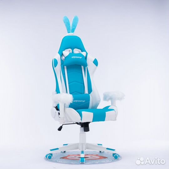 Компьютерное кресло 206 голубое