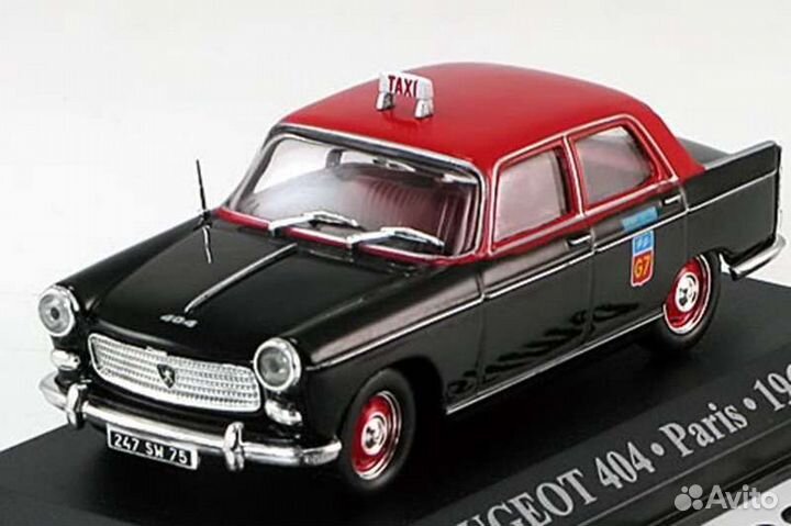 Игрушка машинка модель Peugeot 404 Париж 1962