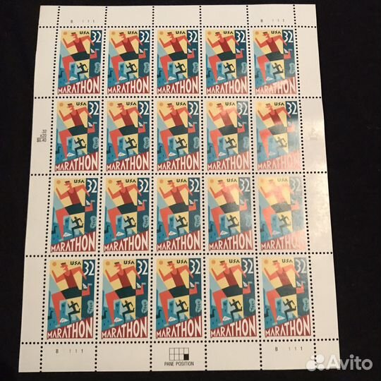 Марки ои в Атланте 1996 год. Полный набор