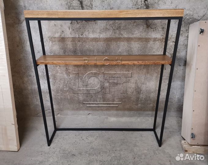 Консоль с полкой в стиле Лофт