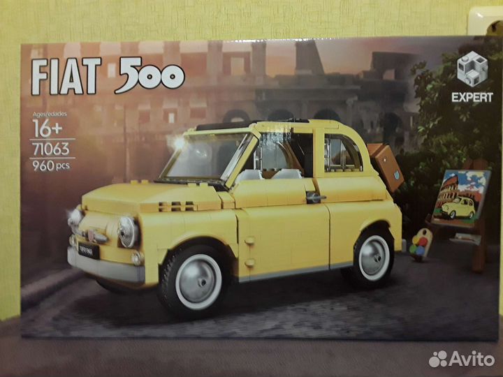 Конструктор аналог Лего Fiat 500
