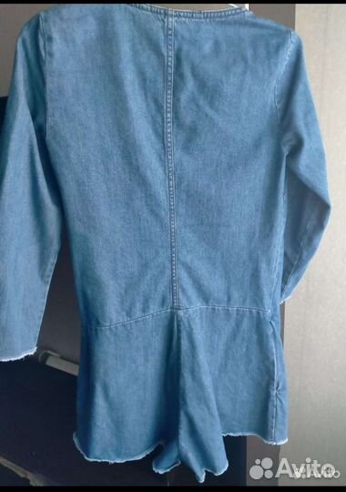 Джинсовый летний комбинезон Zara