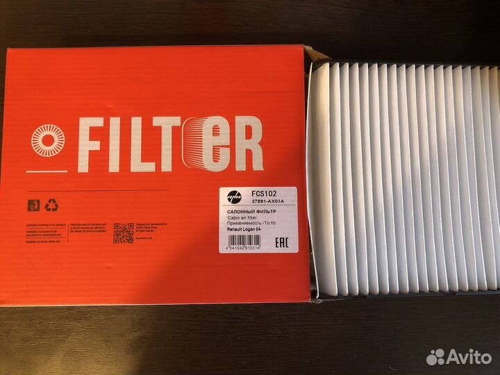 Фильтр салона renault