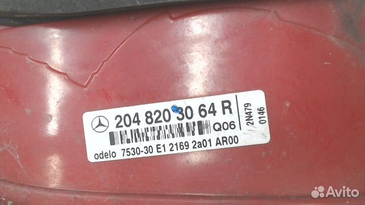 Фонарь (задний) Mercedes C W204, 2009