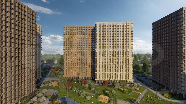 2-к. апартаменты, 55 м², 22/23 эт.