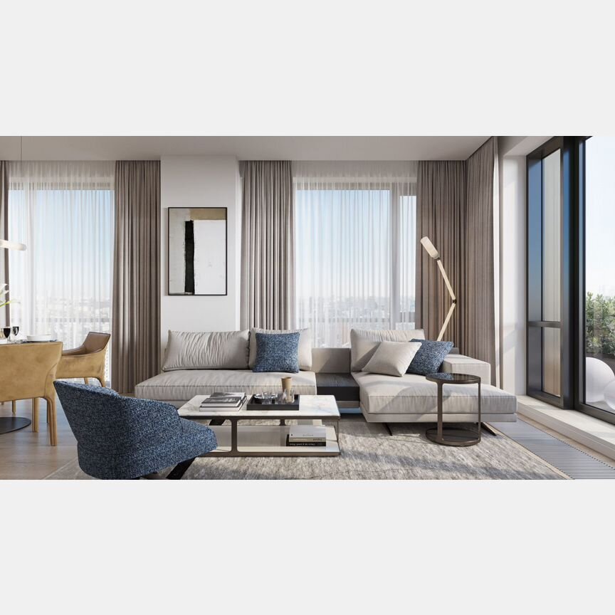 1-к. квартира, 54,4 м², 4/22 эт.