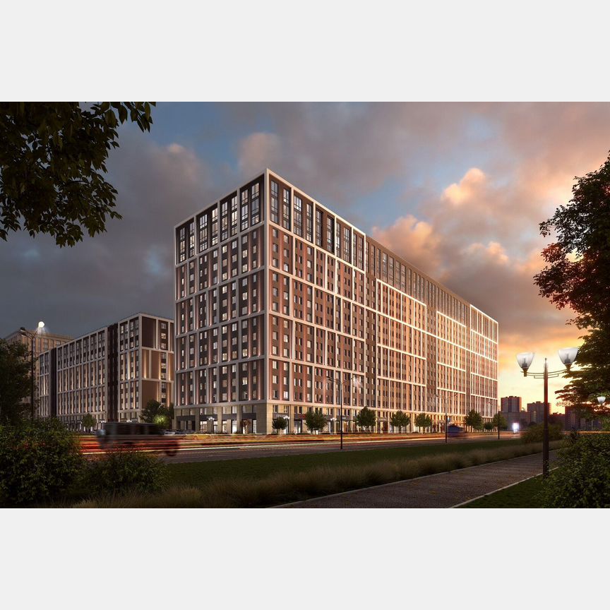 2-к. апартаменты, 60,3 м², 3/14 эт.