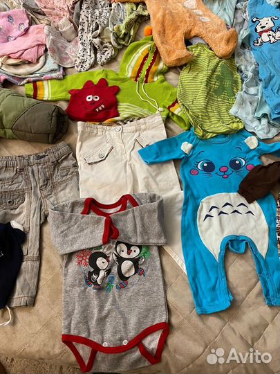 Большой пакет детской одежды от 0до1г