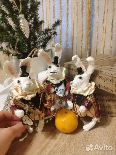 Авторская ватная ёлочная игрушка. Символ года