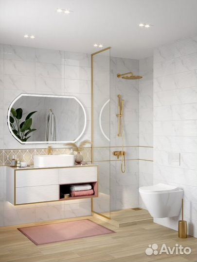 Зеркало Cersanit 120 kn-lu-led090*120-d-os Хром