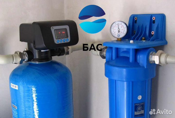 Фильтр обезжелезивания и умягчения воды 1054