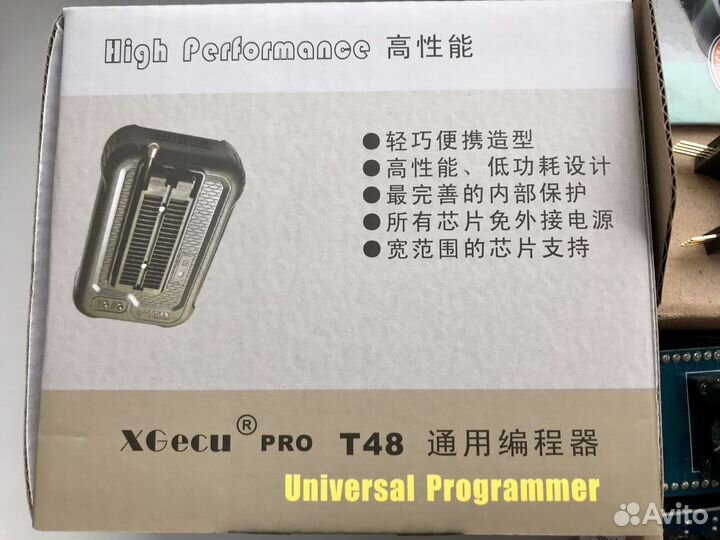 Программатор T48 MiniPro + комплект адаптеров