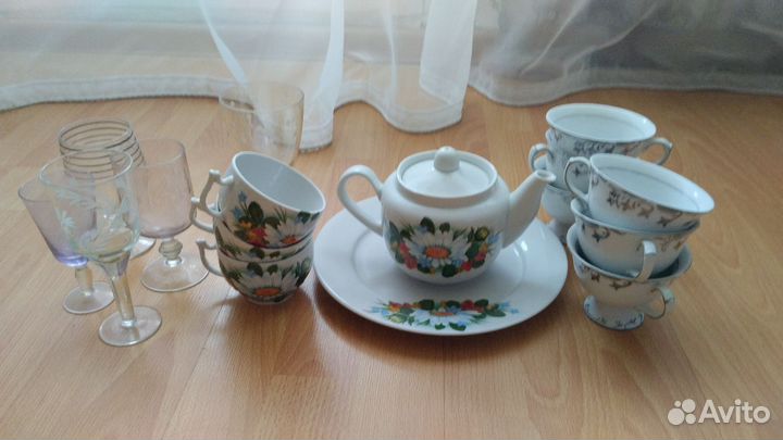 Отдам посуду за коробку чокопай