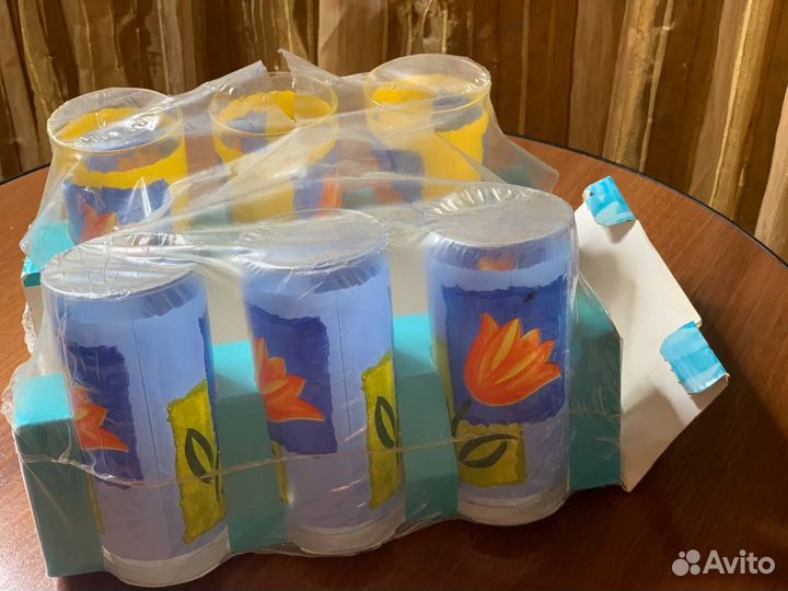 Продам стаканы высокие, в упаковке, 6 шт., Франция