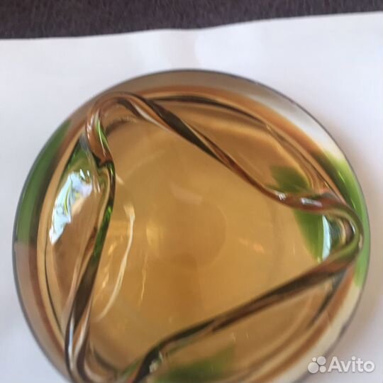 Пепельница Чешское стекло СССР Винтаж