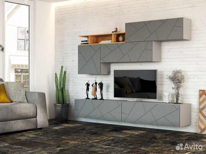 Стенка в гостиную Гранж мдф (модульная)