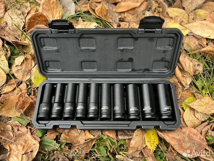 Набор головок ударных 10-22мм