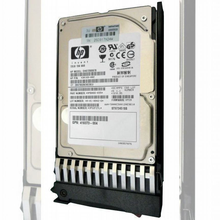 [DH072BB978] Жесткий Диск Hp 72gb Sas 2,5" Hdd Dh072bb978